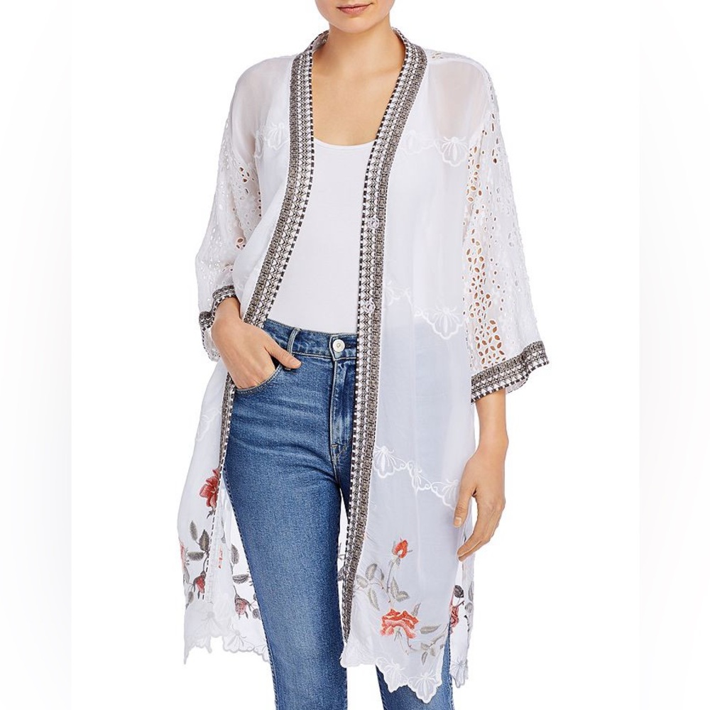 JOHNNY WAS
Rosey Kimono In White